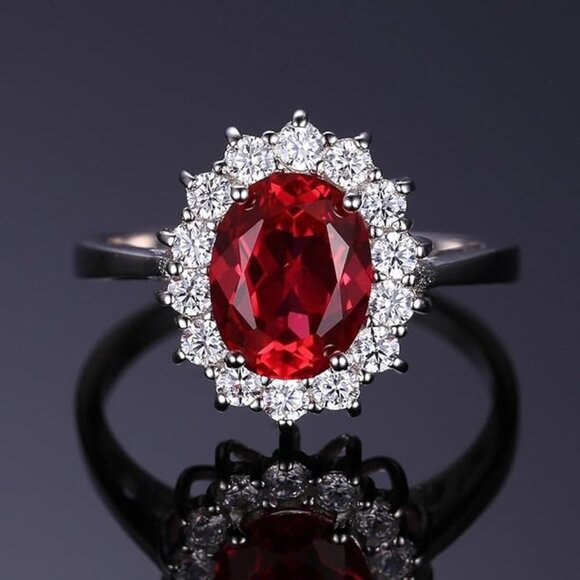 Jewelry - ❤️ Elegant 2.6ct Ruby Ring - 925 Sterling Silver 💍